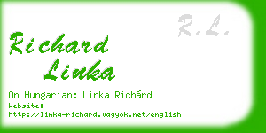 richard linka business card